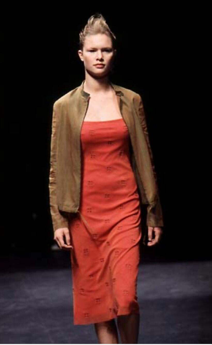 Vintage Spring 98 Vivienne Tam Maxi Slip Dress size L